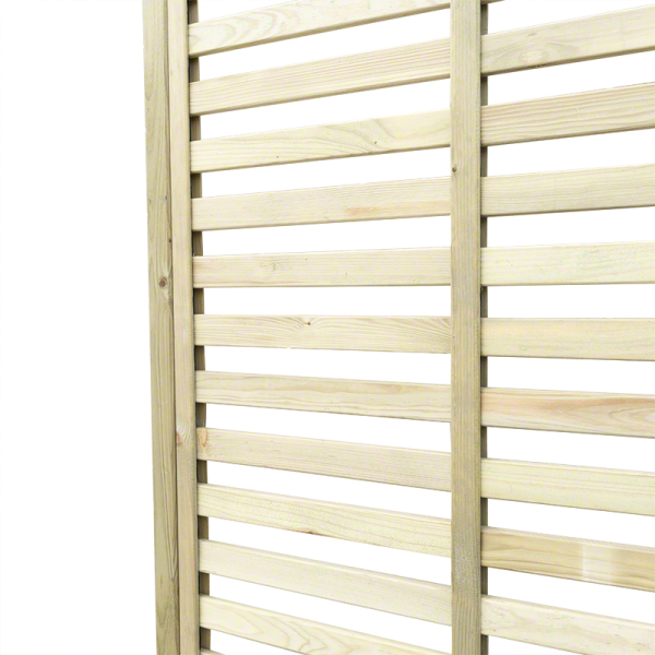 Wood planters-Impregnated Wooden Planter with Grid 110x45 h 180 cm - 4744