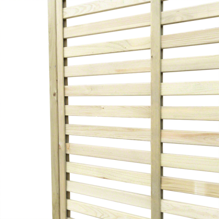 Wood planters-Impregnated Wooden Planter with Grid 110x45 h 180 cm - 4744