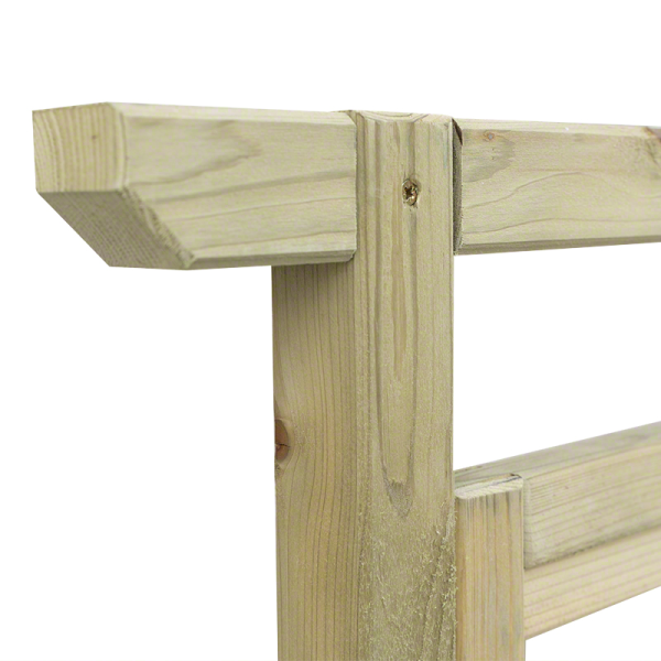 Wood planters-Wooden Planter With Trellis 110 × 45 × H 180 cm - 4746