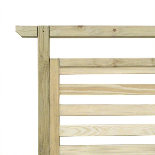 Fioriere in Legno-Fioriera con Grigliato in Legno 110×45× h 180 cm - 4748
