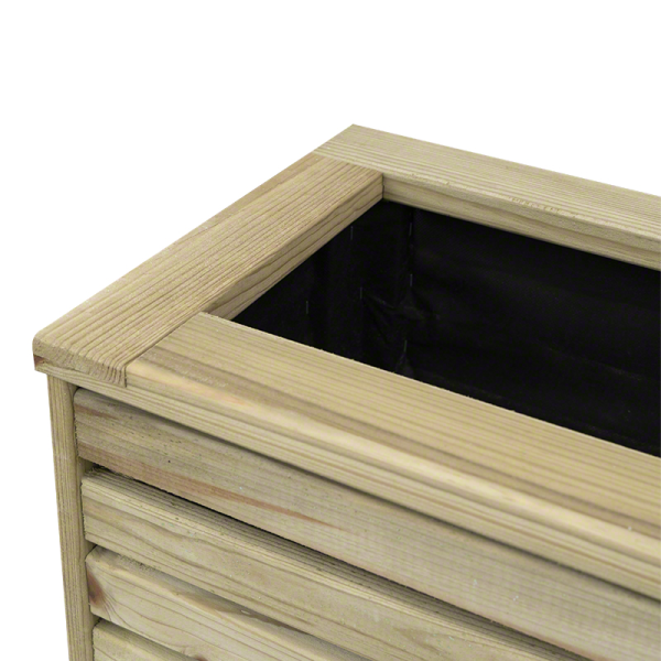 Wood planters-Rectangular Outdoor Wooden Planter 90x45 cm - 4760