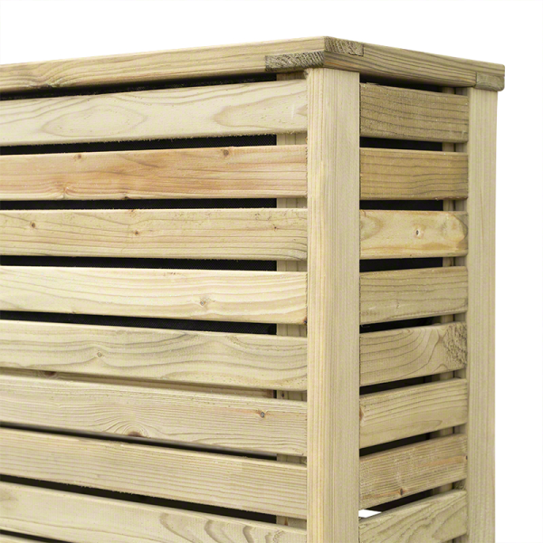 Wood planters-Tall Rectangular Wooden Outdoor Planter 90 x 30 cm Base, 60 cm High - 4762