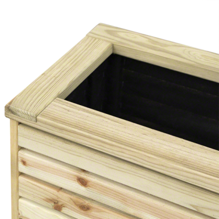 Fioriere in Legno-Fioriera Rettangolare Alta 60 cm in Legno per Esterno, di Base 90x30 cm - 4765