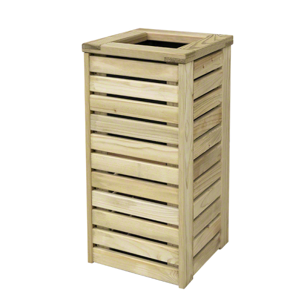 Wood planters-Tall Outdoor Plant Stand 30 x 30 x H 60 cm - 4773