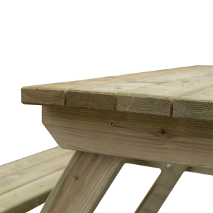 Tavoli Picnic Legno-Tavolo da picnic in legno 150x150 cm per 4-6 persone - Regno del Legno - 4800