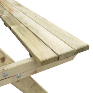 Tavoli Picnic Legno-Tavolo da picnic in legno 150x150 cm per 4-6 persone - Regno del Legno - 4801