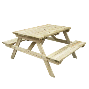 Tavolo Picnic Legno 150 cm sp. 30 mm