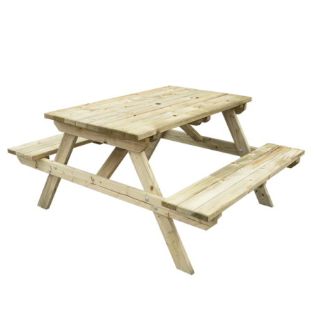 Tavoli Picnic Legno-Tavolo Da Picnic in Legno 150 x 150 cm. Perfetto per 4-6 persone - 4806