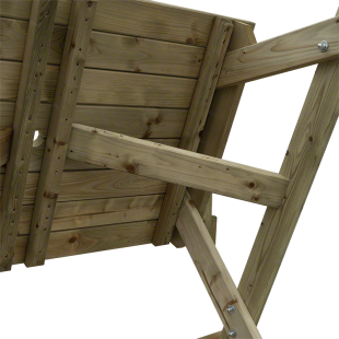 Tavoli Pic Nic Legno -Tavolo pic nic legno 180x150 cm per 6-8 persone - Regno del Legno - 4816