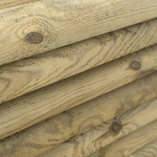 Pali in legno per recinzioni-100 mezzi pali in legno Ø 10 x H 250 cm - Regno del Legno - 4819