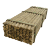 Pali in legno per recinzioni-100 mezzi pali in legno Ø 10 x H 250 cm - Regno del Legno - 4820