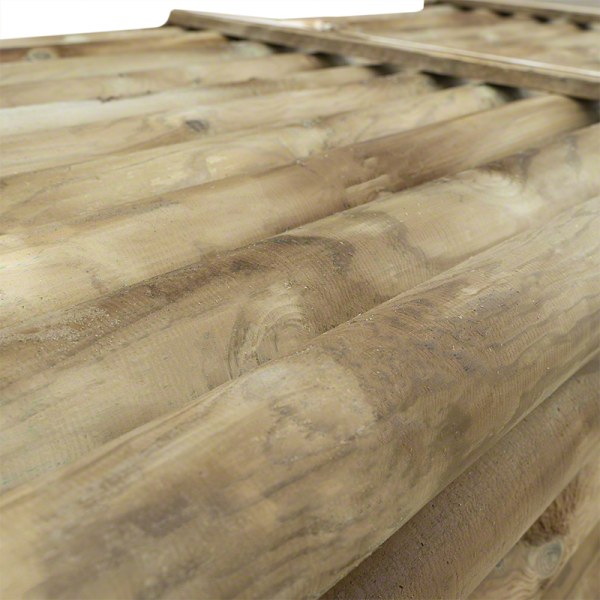 Wooden posts for fences-50 pieces of round wooden pole Ø 8 x H 250 cm without tip - 4907