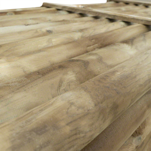 T100-15PK 50 pezzi di Palo tondo Ø 10 x H 150 cm senza punta - Regno del Legno - 4942