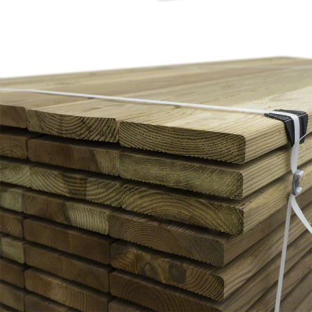 Wood Decking Boards-120 cm Wooden Pool Edge Decking Boards Set (84 Pieces) - 4946