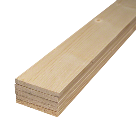 Listelli, Tavole e Travetti in Abete-Conf. 20 pz Listello Abete piallato 9x50x3000 mm - 5095