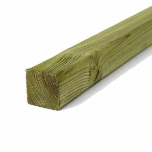 Treated timber boards and poles-Pressure Treated Outdoor Timber Post 4.5 x 4.5 x 300 cm - 5156