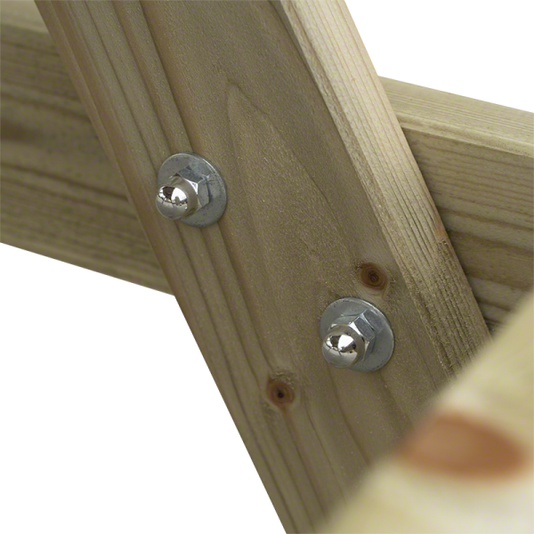 Tavoli in Legno per Esterni-8 Tavoli Pic Nic Legno 150 x 150 cm per 4-6 persone - 5199