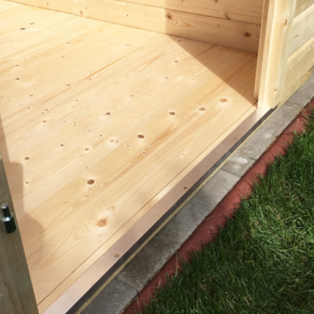 Casette in Legno per Giardino-Pavimento in legno cod. 54197 dimensione 2,38x2,42 m - 5244