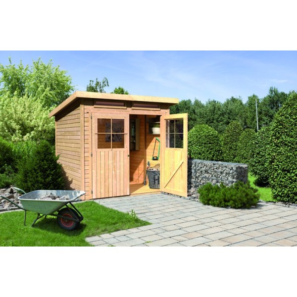 Casette in Legno per Giardino-Casetta di legno Glücksburg 3 al naturale ➤ 213x217 cm (LxP) - 5327