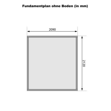 Casette in Legno per Giardino-Casetta di legno Glücksburg 3 al naturale ➤ 213x217 cm (LxP) - 5328