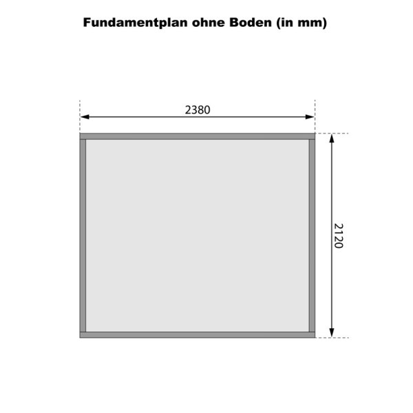 Wooden Garden Cottages-Wooden House Glücksburg 4 Earth Gray ➤ 242x217 cm (WxD) - 5376