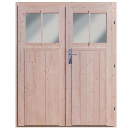 Wooden Garden Cottages-Wandlitz 4 Wooden House Leaning Against Nature ➤ 181x355 cm (WxD) - 5497