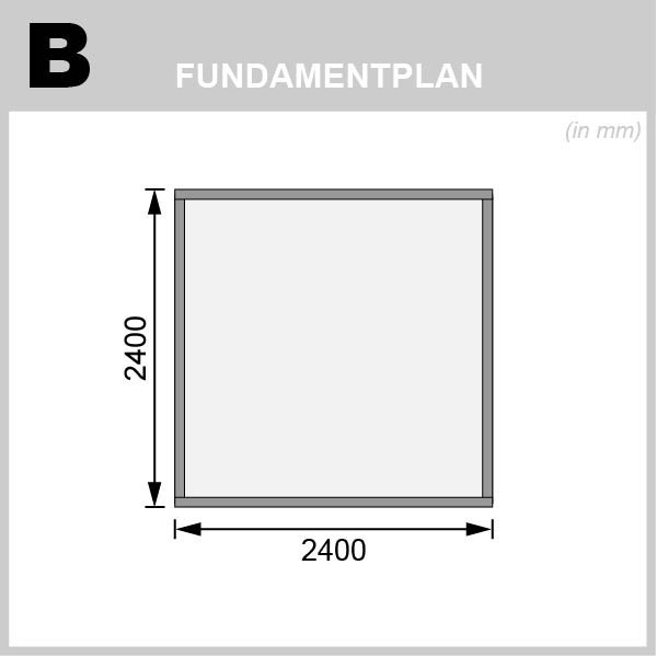 Wooden Garden Cottages-Talkau 4 Natural Wooden House ➤ 244x244 cm (WxD) - 6658