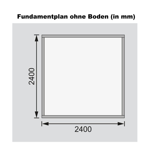 Casette in Legno per Giardino-Casetta Legno Talkau 4 al Naturale ➤ 244x244 cm (LxP) - 6669