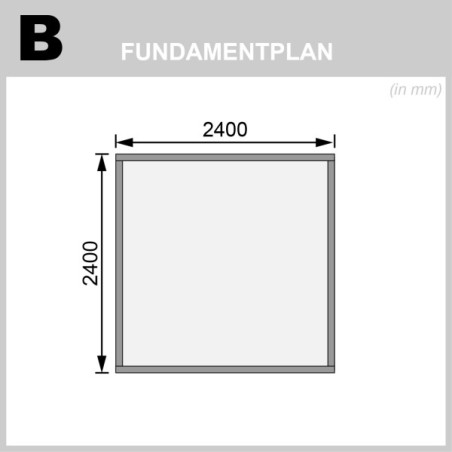 Casette in Legno per Giardino-Casetta Legno Talkau 4 Grigio Terra ➤ 244x244 cm (LxP) - 6672