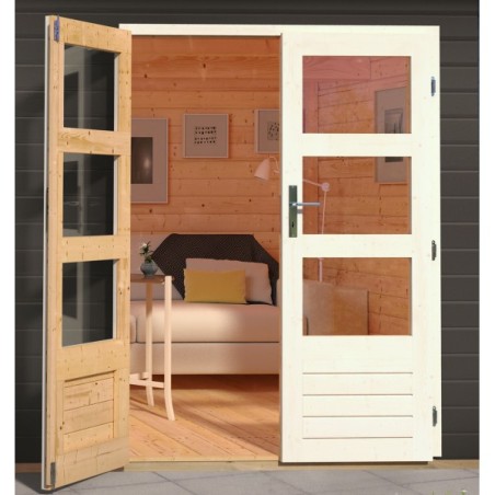 Wooden Garden Cottages & Timber Cabins-Talkau 4 Wooden Garden Shed Grey Earth 244x244 cm (W x D) - 6680