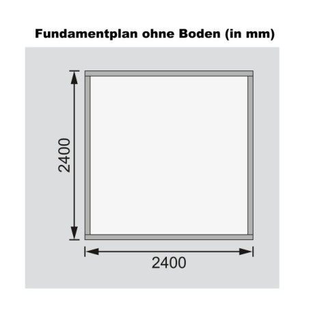 Wooden Garden Cottages & Timber Cabins-Talkau 4 Wooden Garden Shed Grey Earth 244x244 cm (W x D) - 6681