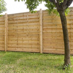 Wood fence panels-Wooden windbreak 150x180 cm - 3030 2
