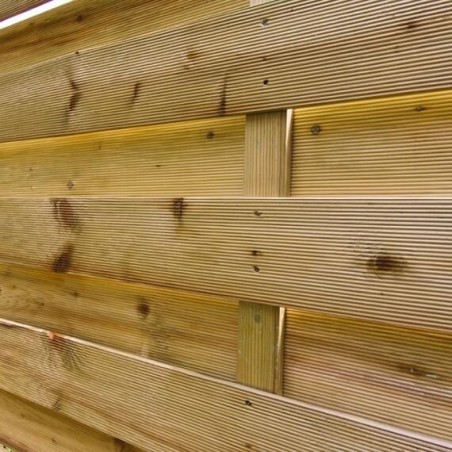 Wood fence panels-12-Piece Wooden Garden Windbreak Screen Panels 180 x 180 cm - 7027