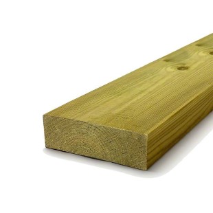 Legname per Esterni-Tavola legno esterno 3,5x14,5x200 cm trattata in autoclave - Regno del Legno - 7051