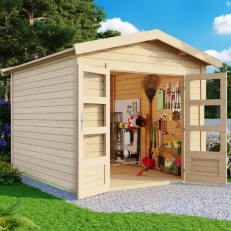 Casette in Legno per Giardino-Casetta in legno Theres 3 ➤ 244x244 cm (LxP) - 7134