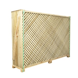 Trellis panels-12 Pcs Wooden Lattice Trellis Panel Tight Mesh 120 x 183 cm, 2 cm Grid - 7139
