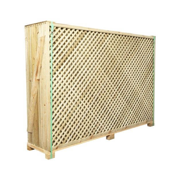 Trellis panels-12 Pcs Wooden Lattice Trellis Panel Tight Mesh 120 x 183 cm, 2 cm Grid - 7139