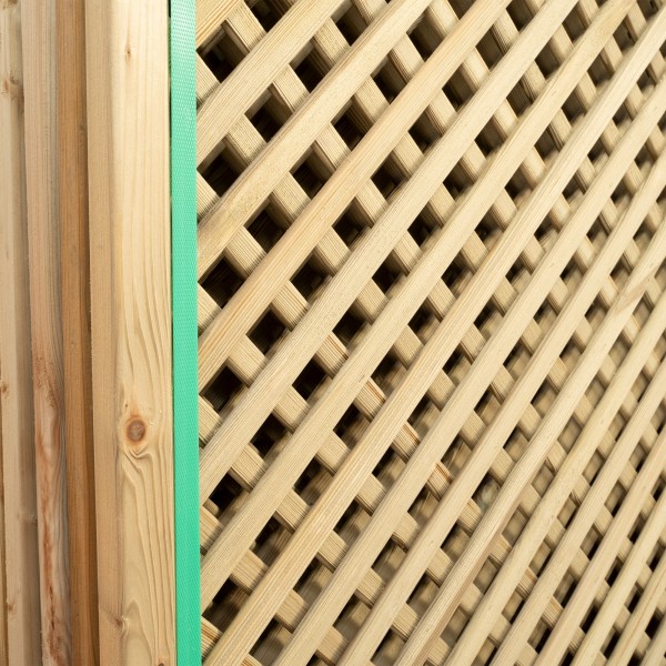 Trellis panels-12 pcs Wooden grating 150x180 cm - Mesh 2 cm - 7144