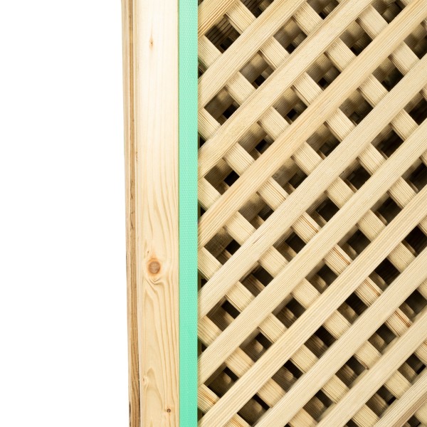 Grigliati in Legno-12 pz Grigliato in legno 150x183 cm - Maglia 2 cm - 7145
