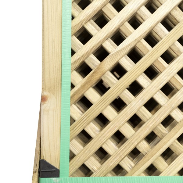 Wooden Trellis Panels-12-Pack Wooden Lattice Trellis Panel 180 x 183 cm, 2 cm Mesh - 7148