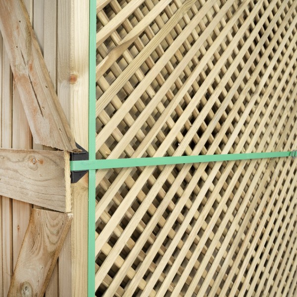 Wooden Trellis Panels-12-Pack Wooden Lattice Trellis Panel 180 x 183 cm, 2 cm Mesh - 7150