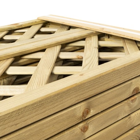 12 pz Grigliato in legno 30x180 maglia 70 mm