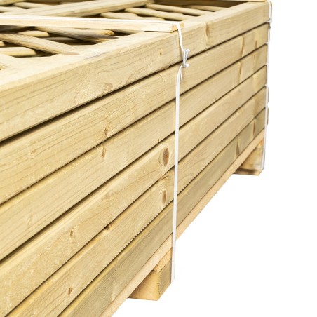 Trellis panels-12-Pack Wooden Garden Lattice Trellis Panel 30 x 180 cm, 7 cm Grid Mesh - 7163