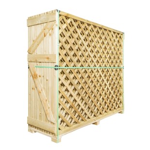 Trellis panels-Pack Of 12 Wooden Trellis Panels 150 X 180 Cm, 7 Cm Mesh - 7172
