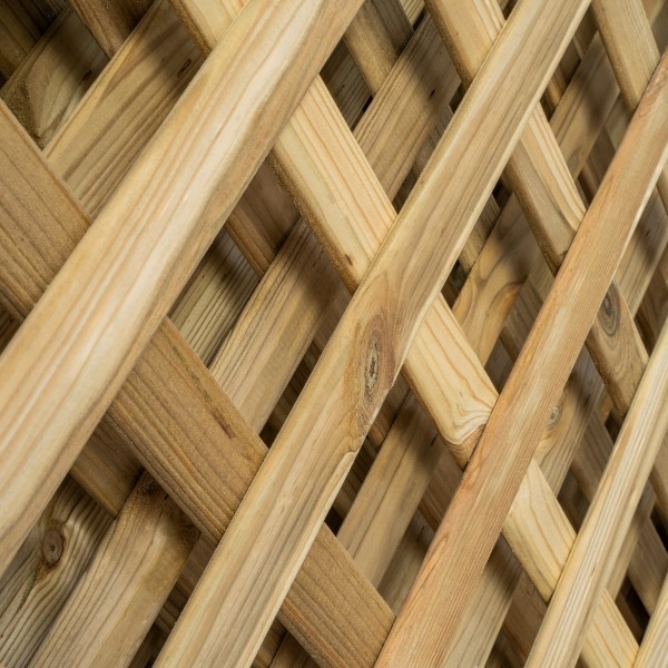 Trellis panels-12 pcs Wooden Grating 150x180 cm - Mesh 7 cm - 7173