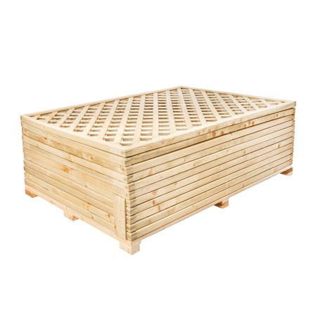 Trellis panels-12 Pack Wooden Garden Trellis Panel 120 x 180 cm, 7 cm Grid Mesh - 7180