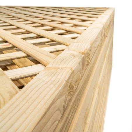 Grigliati in Legno-12 pz Grigliato in Legno 120x180 cm - Maglia 7 cm - 7181