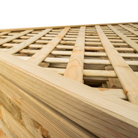 12 pz Grigliato in legno 120x180 maglia 70 mm