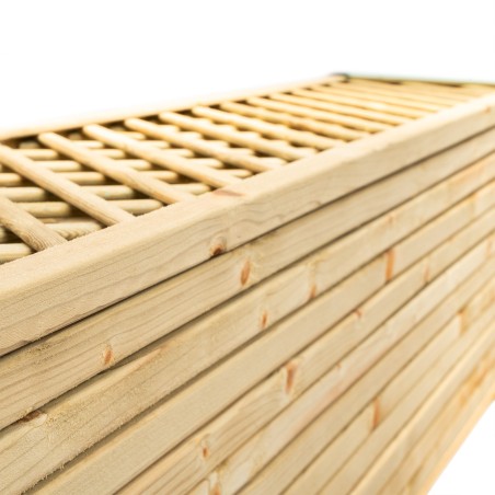 12 pz Grigliato legno 30x180 maglia 40 mm