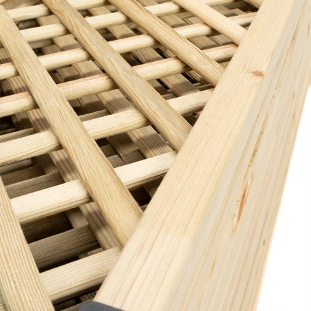 Trellis panels-12 pcs Wooden Grating 30x180 cm - Mesh 4 cm - 7188